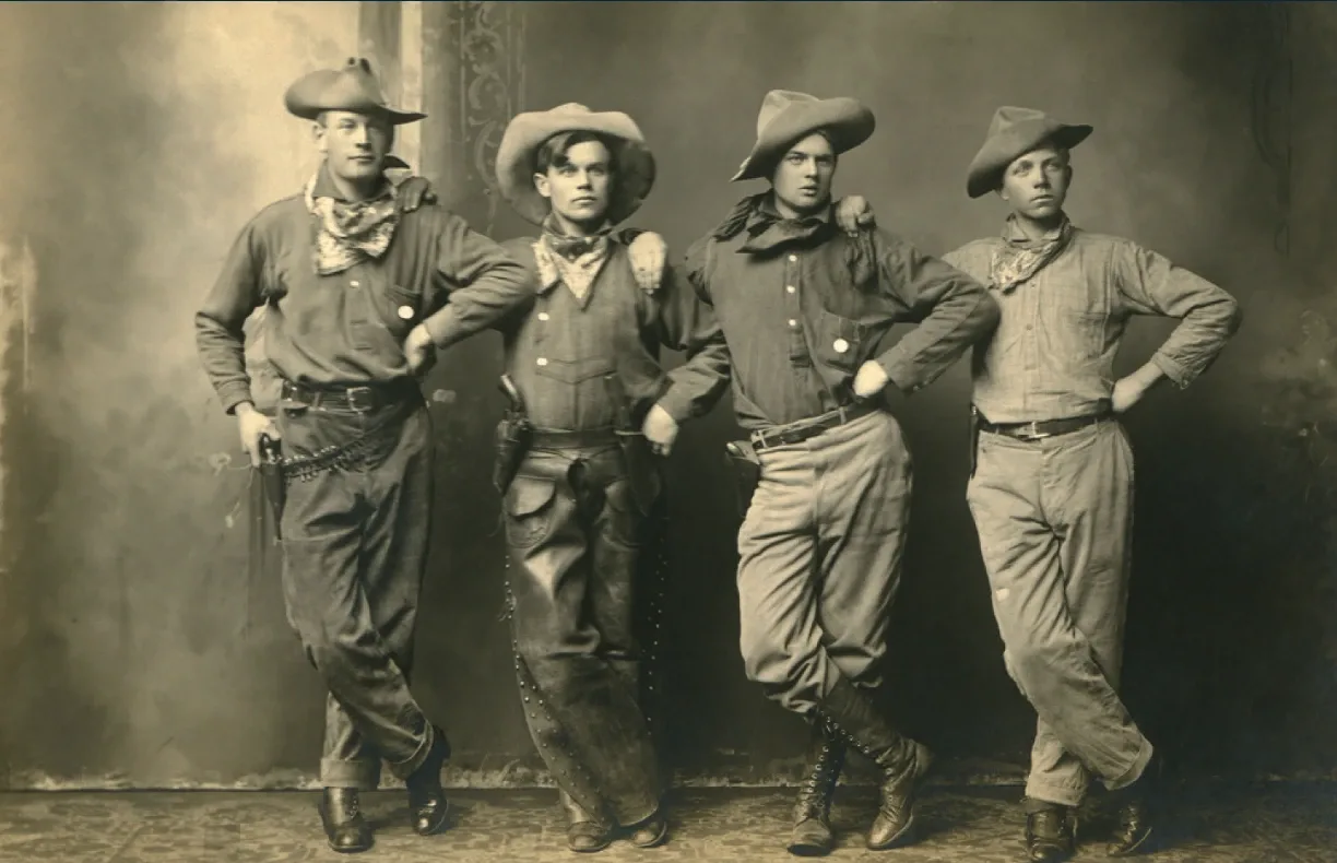 Original faded family photo